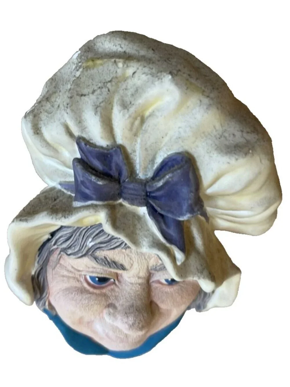 1964 Bossons Congleton England Chalkware Head Wall Decoration SARAH GAMP # 23
